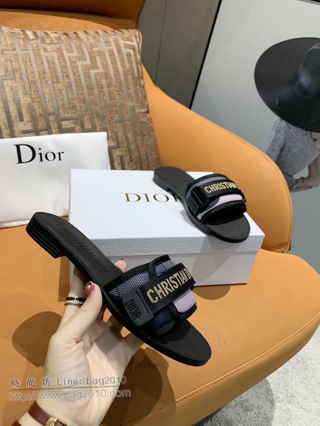 DIOR女鞋 迪奧2021新款拖鞋 Dior方頭涼拖  naq1364